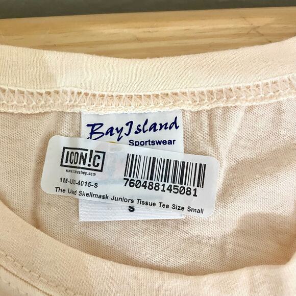 New The Used Juniors Skull Mask Graphic Tissue Babydoll Tee Size Small - Picture 3 of 3